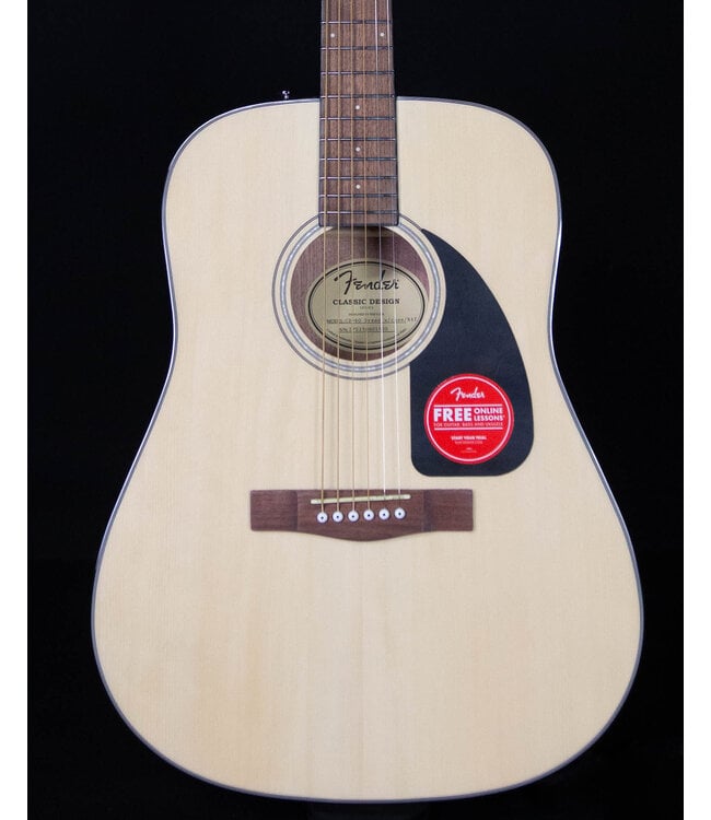 Fender CD-60 Dreadnought V3 with Case, Walnut FB, Natural