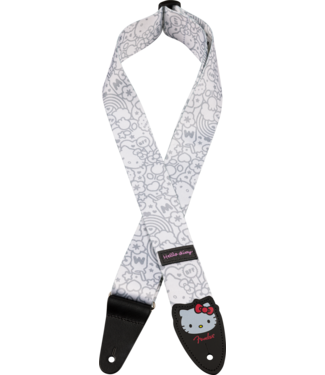 Fender Fender® x Hello Kitty® White Poly Strap, 2 inch
