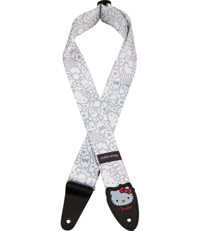 Fender® x Hello Kitty® White Poly Strap, 2 inch