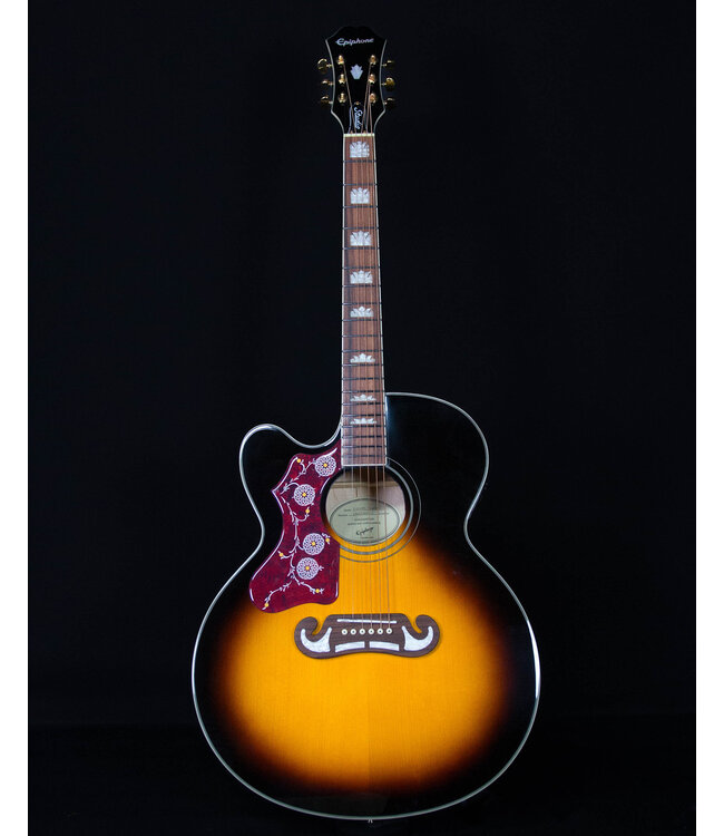 Epiphone J-200 EC Studio, Vintage Sunburst  (Left-handed)