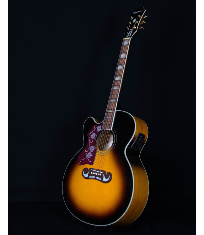 Epiphone J-200 EC Studio, Vintage Sunburst  (Left-handed)