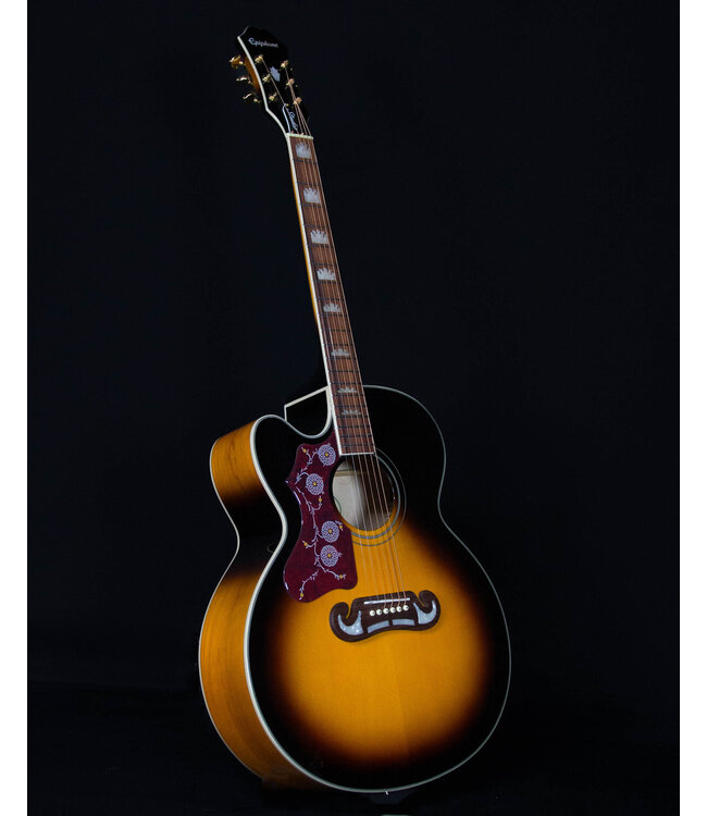Epiphone J-200 EC Studio, Vintage Sunburst  (Left-handed)