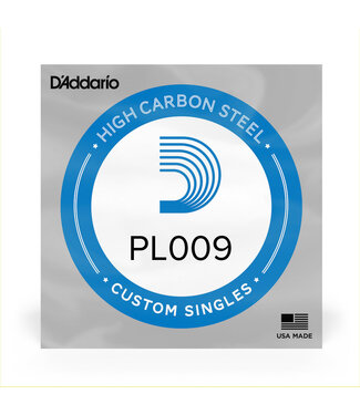 D'Addario D'Addario PL009 Plain Steel Guitar Single String, .009