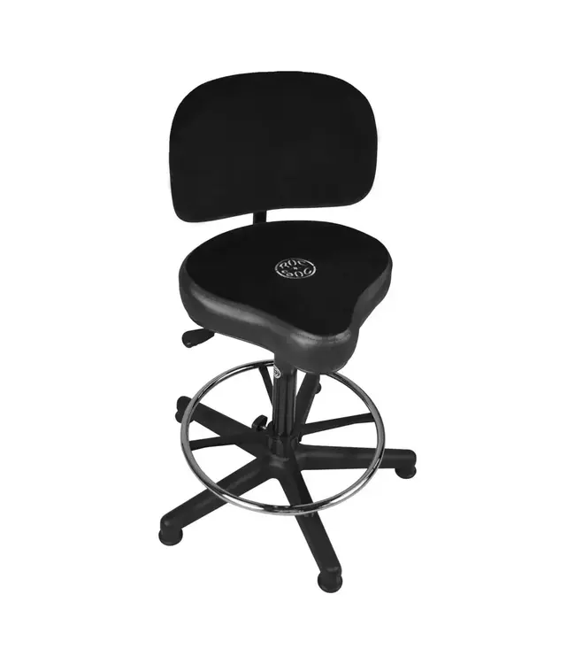 Roc N Soc Lunar with Backrest & Footrest, Black