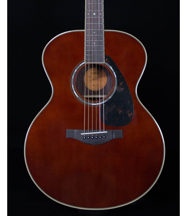 Yamaha LTD LJ6RDTHB Grand Auditorium Acoustic Electric Guitar with Hard Bag
