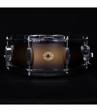 Slingerland Slingerland 14" x 5.5" Radio King Snare Drum, Black & Gold Lacquer, Chrome Hardware