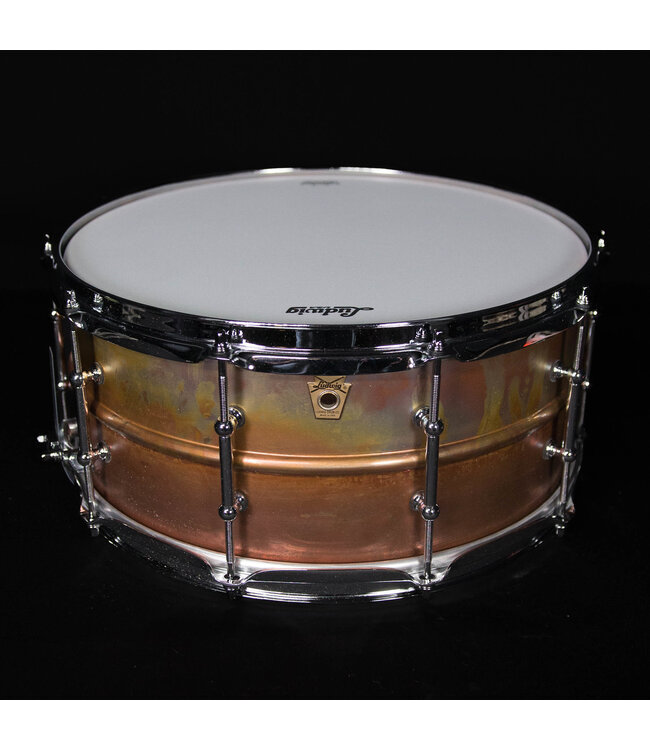 Ludwig 14"  x 6.5" Raw Bronze Snare Drum, Tube Lugs