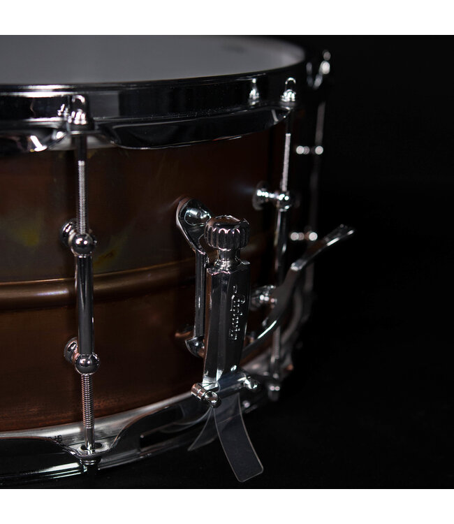Ludwig 14"  x 6.5" Raw Bronze Snare Drum, Tube Lugs