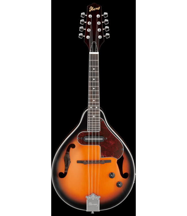 Ibanez M510E A-Style Acoustic/Electric Mandolin,  Brown Sunburst High Gloss