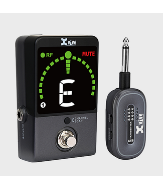 Xvive Xvive P58 Guitar Pedal Wireless System, 5.8 GHz, Grey