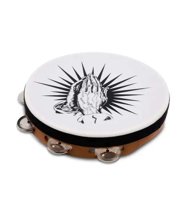LP 10" Praying Hands Tambourine, Natural