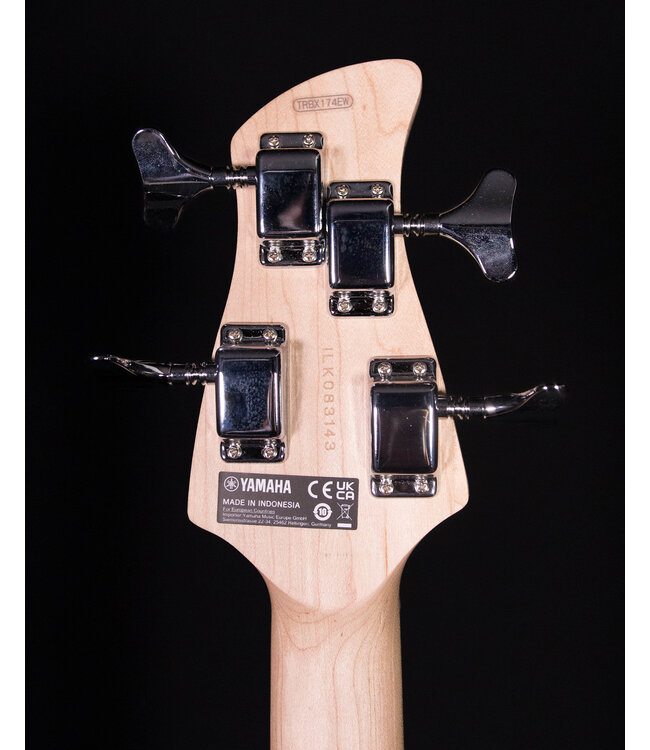 Yamaha TRBX174EW TBL 4-String Bass, Translucent Black