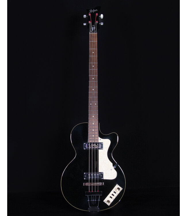 Hofner Ignition PRO Club 4-String Bass, Transparent Black, Teacup knobs