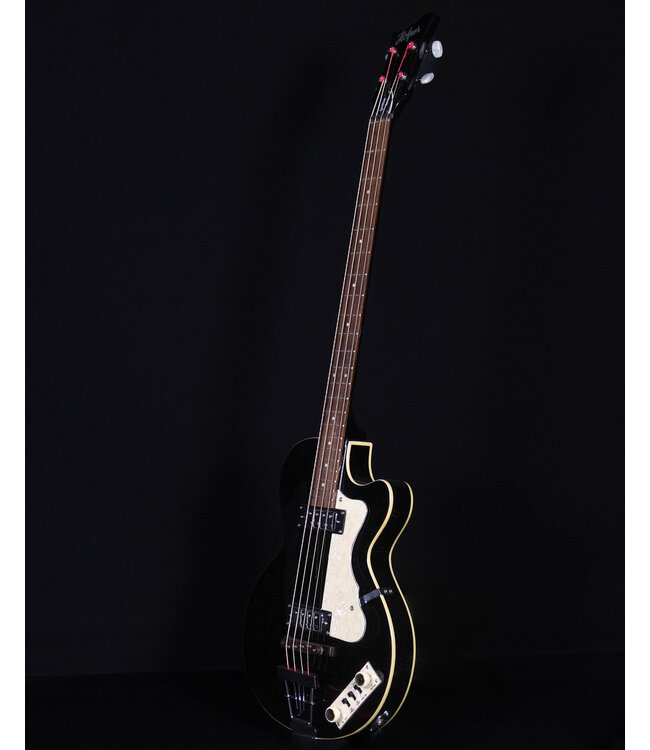 Hofner Ignition PRO Club 4-String Bass, Transparent Black, Teacup knobs