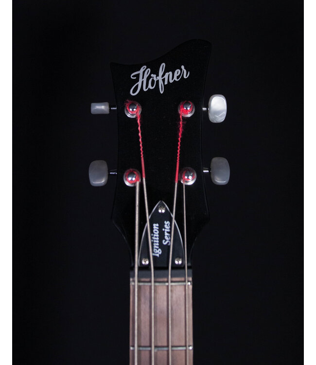 Hofner Ignition PRO Club 4-String Bass, Transparent Black, Teacup knobs
