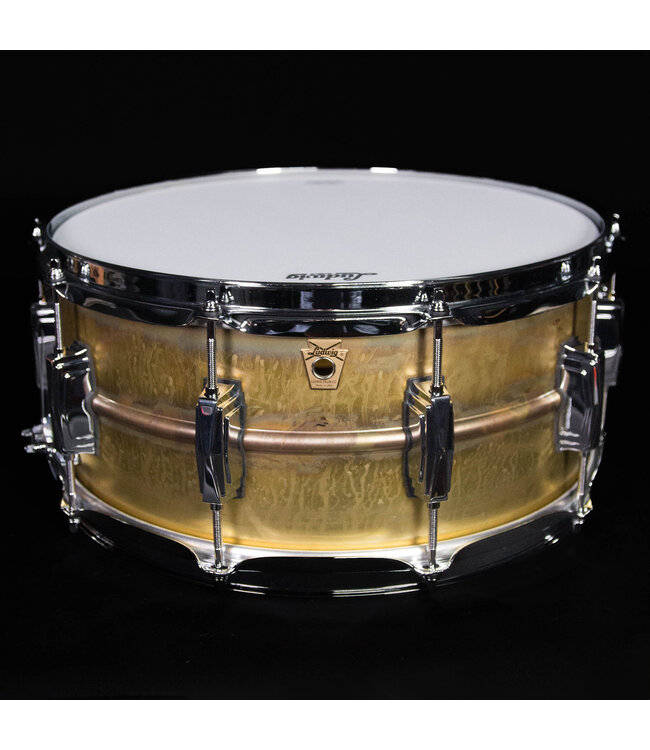 Ludwig 14" x 6.5" Raw Brass Shell, Imperial Lugs