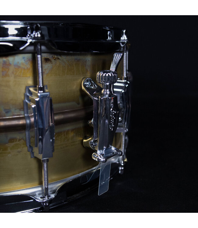Ludwig 14" x 6.5" Raw Brass Shell, Imperial Lugs