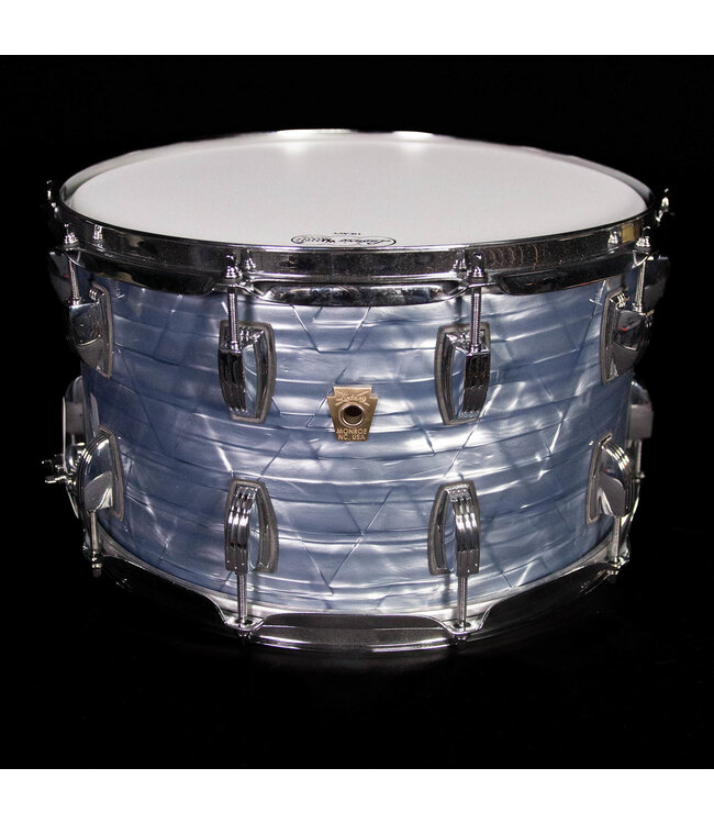 Ludwig 14" x  8" Classic Maple Snare Drum, Sky Blue Pearl, P86C Throw Off