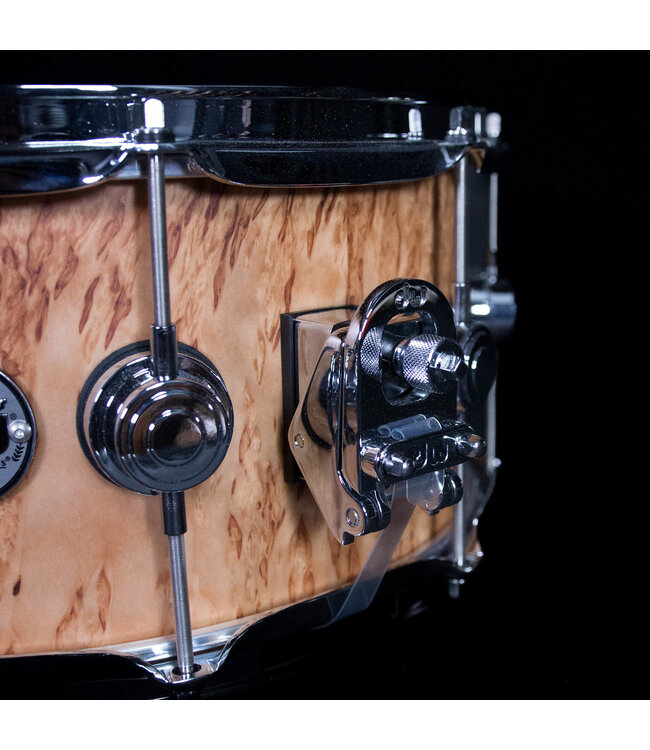 DW 14" x 6.5" Collector's Series Snare Drum, Exotic Vertical Kurillian Birch, Hard Satin