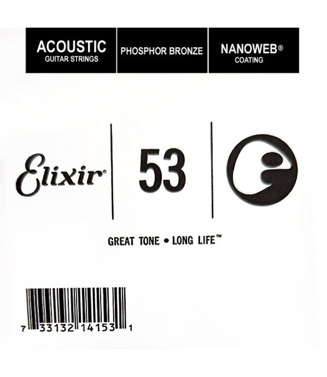 Elixir Nanoweb Single .53 Phosphor Bronze Wound String