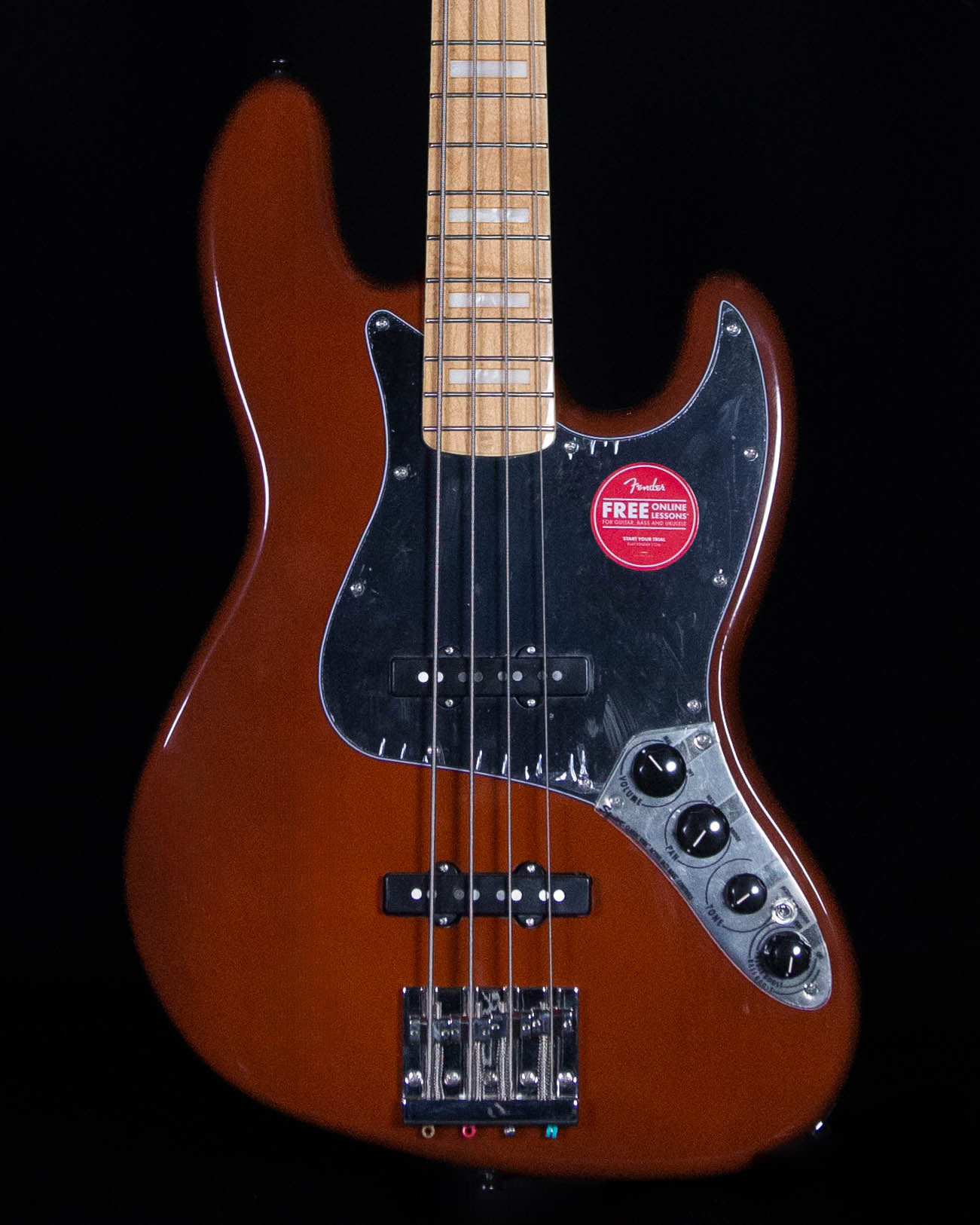 Squier Classic Vibe Active '70s Jazz Bass, Maple FB, Mocha - Sims
