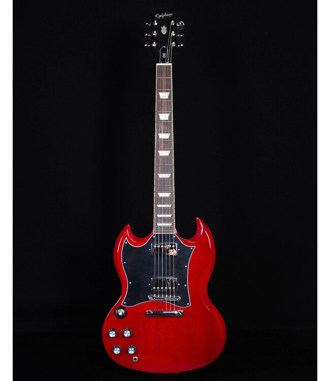Epiphone SG Standard, Left-handed, Cherry (Premium Gig Bag Included)