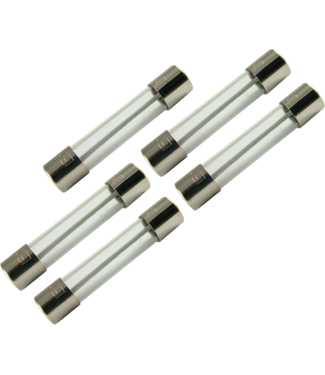 CE Distribution Fuse - 2.5amp Slow-Blow, 250V, 3AG, 0.25" x 1.25", 5-Pack