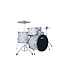 Ludwig Accent Drive 5 Piece Complete Drum Kit, 22" Kick - Snow Dust