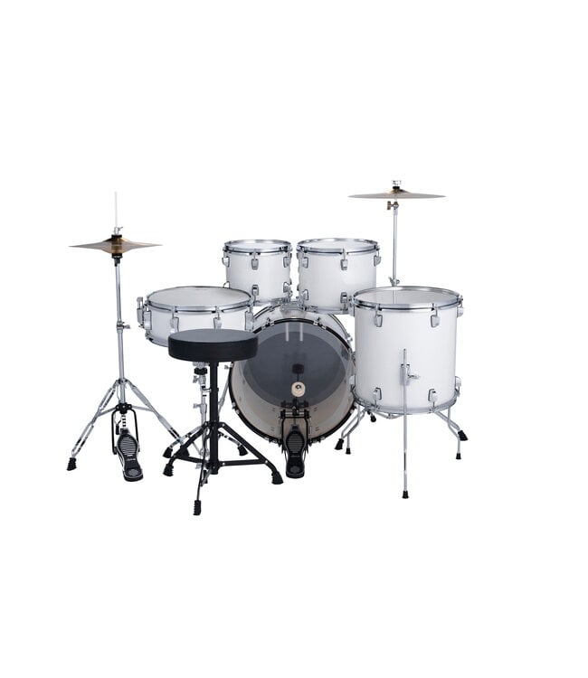 Ludwig Accent Fuse 5 Piece Shell Pack, 20" Kick - Snow Dust