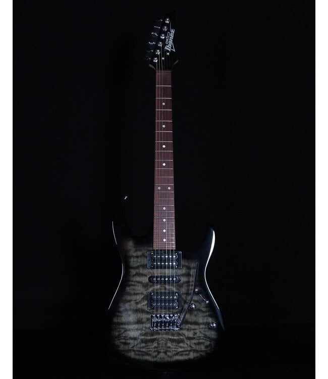 Ibanez GRX70QA, Transparent Black Sunburst