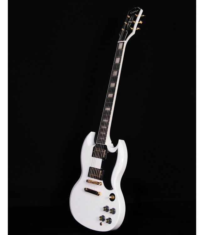 Epiphone SG Custom, Alpine White (Premium Gig Bag Included)