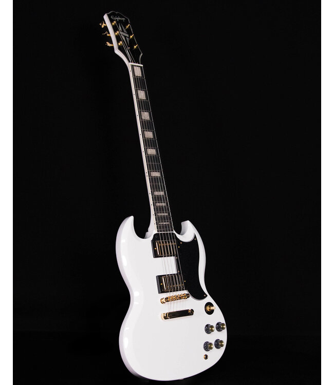 Epiphone SG Custom, Alpine White (Premium Gig Bag Included)