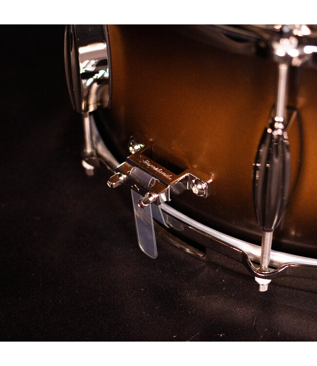 Slingerland 14" x 6.5" Radio King Artist Snare Drum, Black & Gold Lacquer