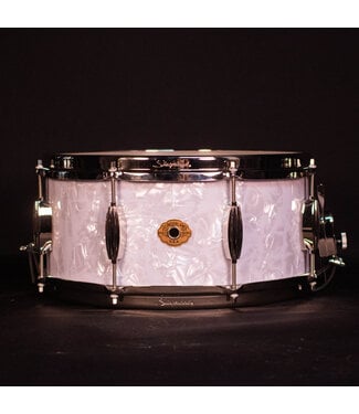Slingerland Slingerland 14" x 5.5" Radio King Artist Snare Drum, White Marine Pearl