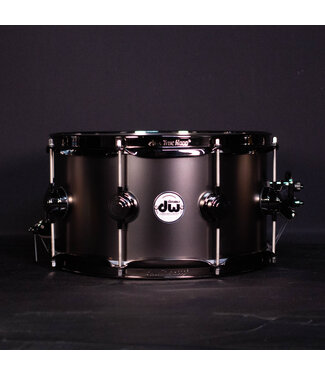 Drum Workshop DW 13" x 7" Collector's Series Satin Black Nickel over Brass Snare Drum, Black Nickel Hardware