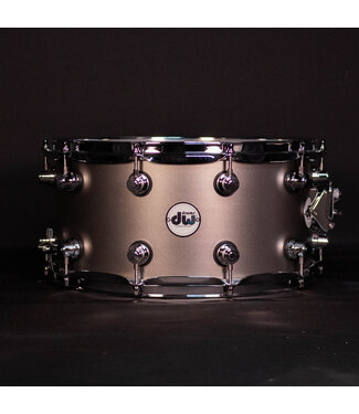 Drum Workshop DW 14" x 7" Design Series Limited Snare Drum, Titanium Satin