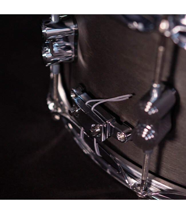 PDP Concept Series Black Wax Maple Snare, 6.5x14, Satin Black w/Chrome Hardware