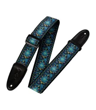 Levy's Levy's  2" Wide Jacquard Guitar Strap, Blue