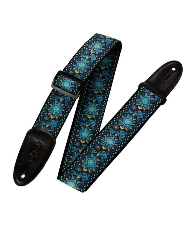 Levy's  2" Wide Jacquard Guitar Strap, Blue