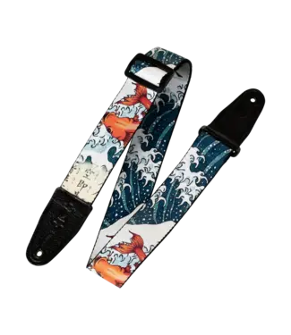 Levy's Levy's  2" Wide Poly Guitar Strap, Koi Fish