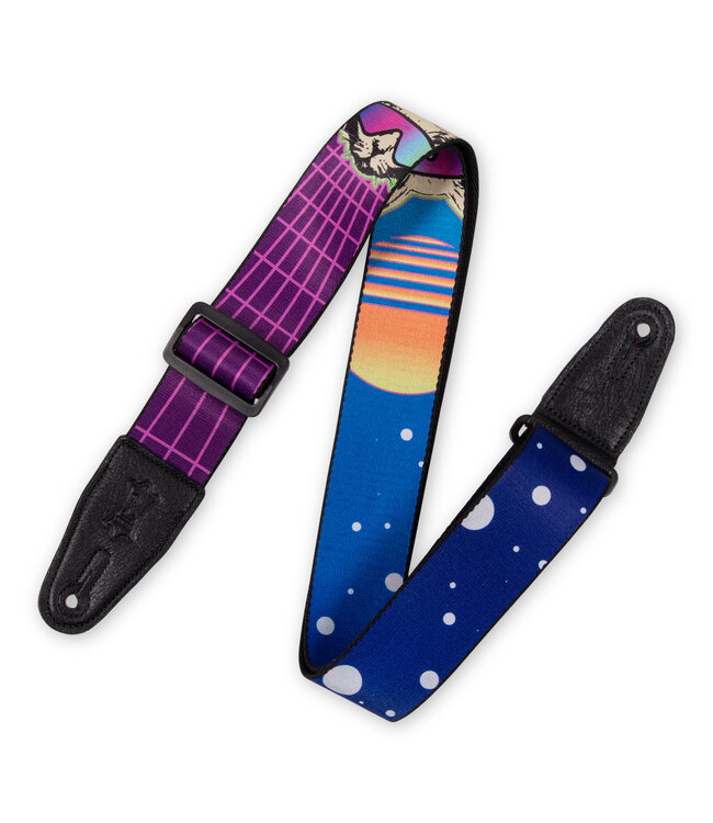 Levy's 2" Poly Guitar Strap, Cyber Cat