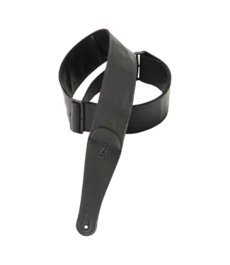 Levy's Levy's  3" Garment Leather Guitar Strap, Black