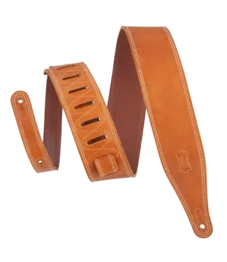 Levy's Levy's 2.5" Garment Leather Guitar Strap, Tan