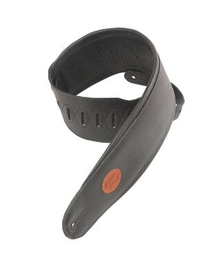 Levy's Levy's 4.5" Garment Leather Bass Strap, Black