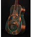 Recording King Swamp Dog Style-O Resonator, Distressed Vintage Green - USED