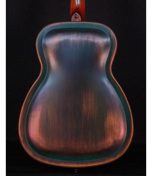 Recording King Swamp Dog Style-O Resonator, Distressed Vintage Green - USED