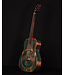 Recording King Swamp Dog Style-O Resonator, Distressed Vintage Green - USED