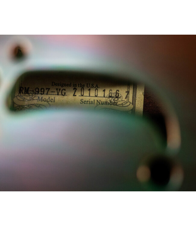 Recording King Swamp Dog Style-O Resonator, Distressed Vintage Green - USED