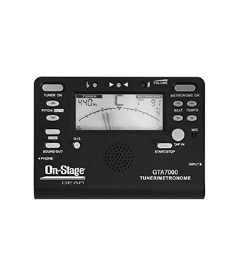 On-Stage On-Stage GTA7000 Chromatic Tuner/Metronome/Tone Generator, Black