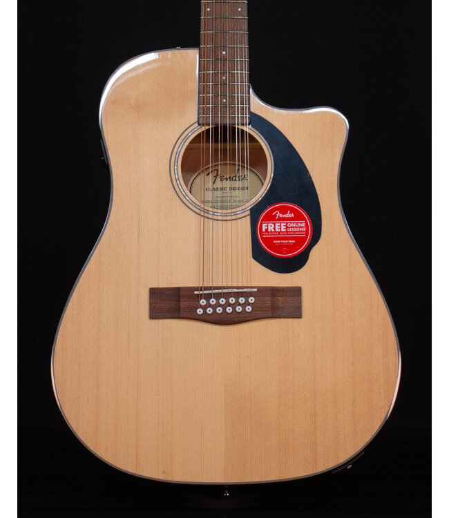 Fender CD-60SCE 12-String Acoustic/Electric, Natural - Blem